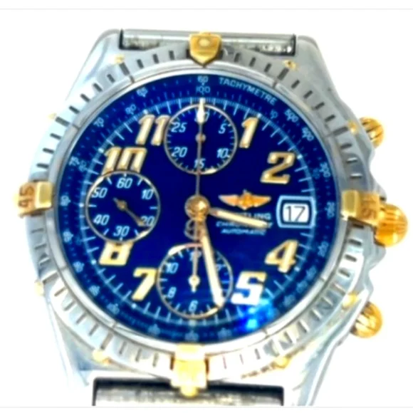 SOLD Breitling 18K Windrider Chronomat Automatic  Yellow Gold Watch - Picture 3 of 6